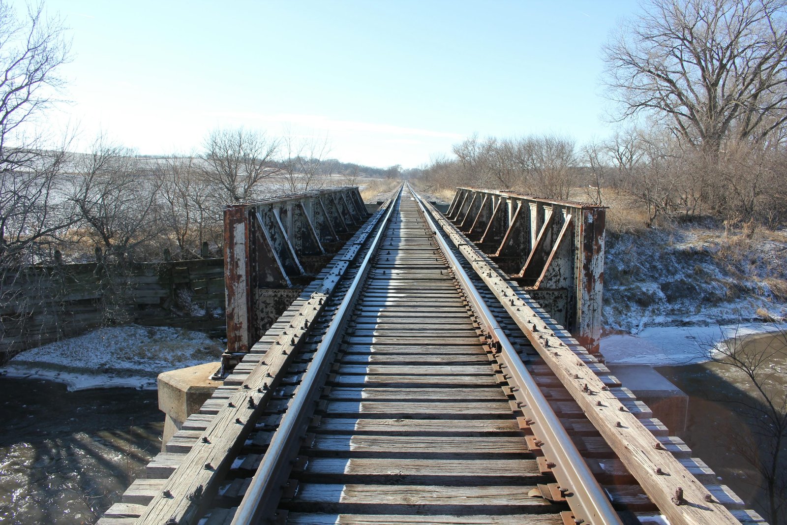 Looking south